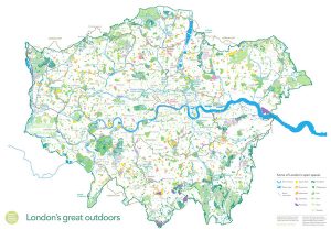 Map of London as a National Park City